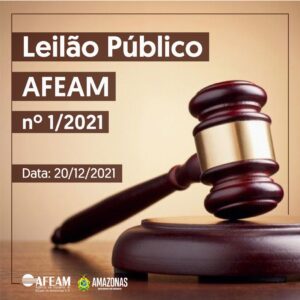 Imagem da notícia - Afeam divulga edital de Leilão Público de bens móveis, imóveis, máquinas, equipamentos e inserviveis.