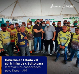 Imagem da notícia - Governo do Estado vai abrir linha de crédito para mototaxistas capacitados pelo Detran-AM